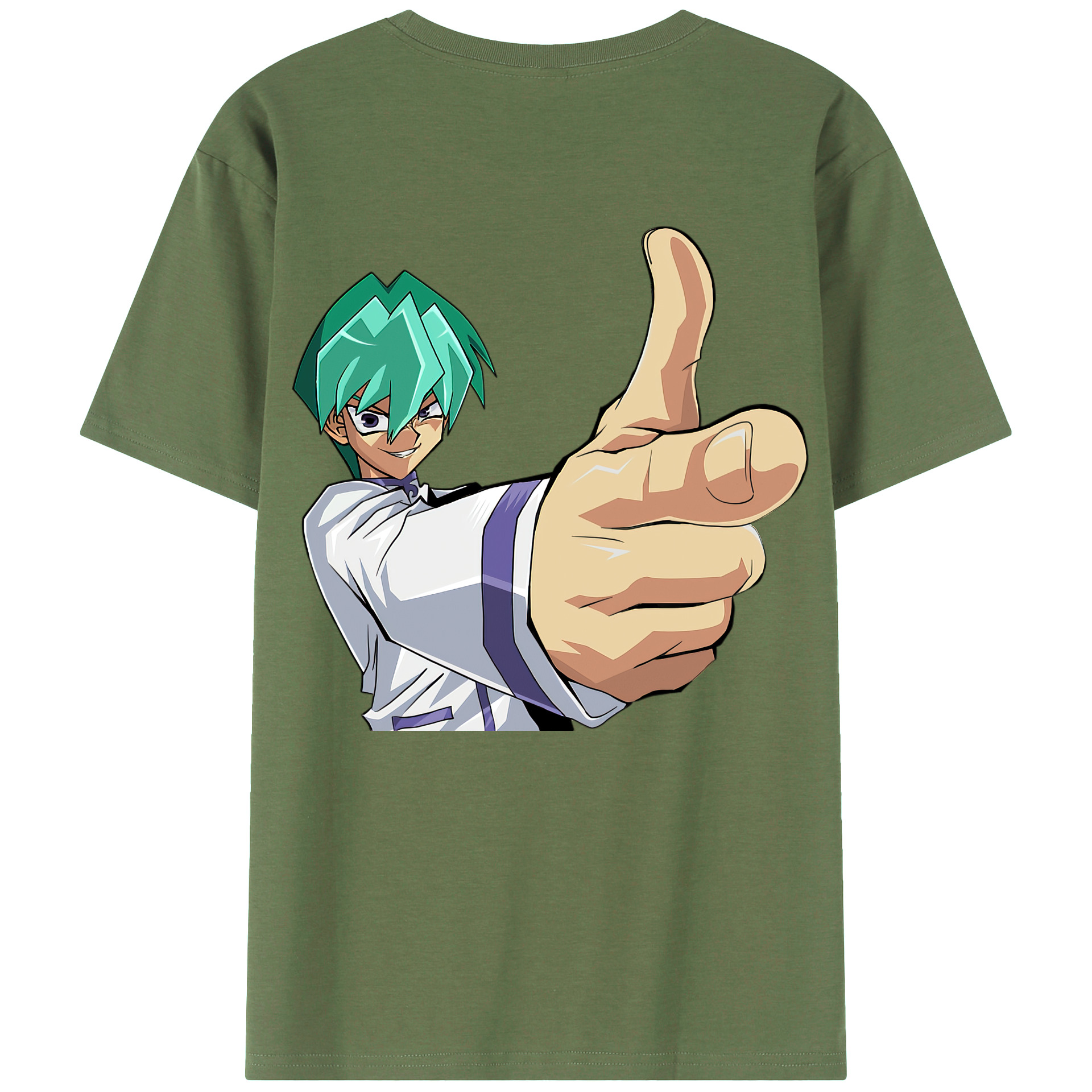 （画像用） 遊☆戯☆王 Yu-Gi-Oh! 綿100％ メンズ半袖Tシャツ（バックプリント） 通気性
